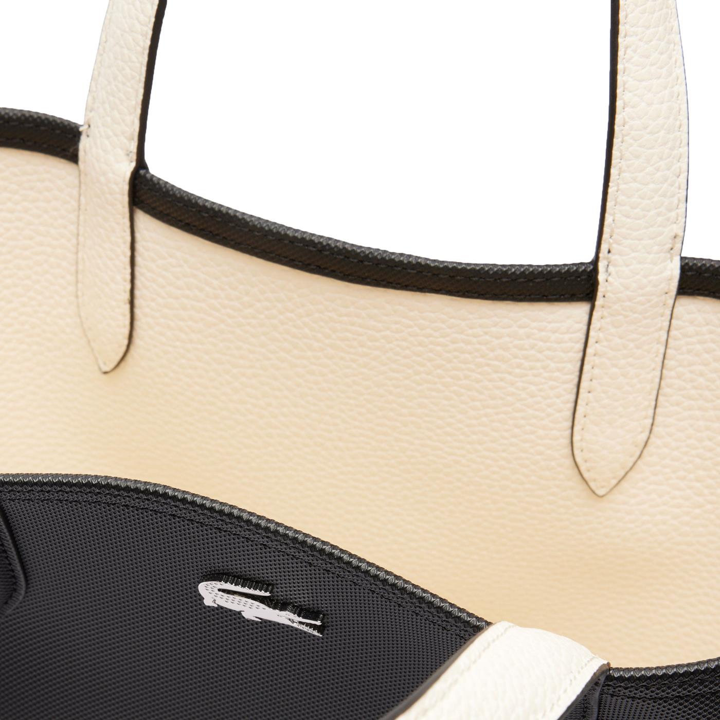 Lacoste Vertical Shopping Bag Black/Flour  - NF2991AA-M66