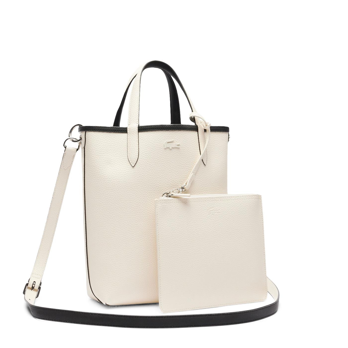 Lacoste Vertical Shopping Bag Black/Flour  - NF2991AA-M66