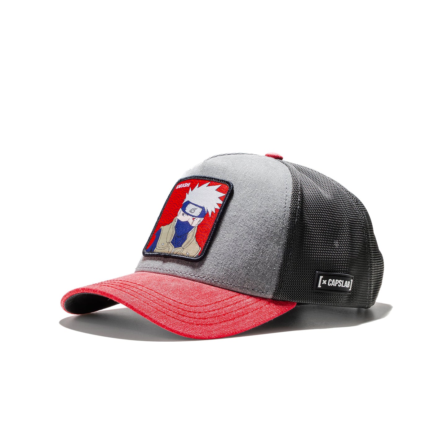 Capslab Naruto Shippuden Kakashi Cap Grey/Red  - NS5-PCT-KAK