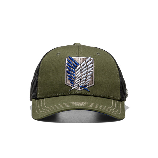 Capslab Attack on Titan Scouts Trucker Cap Army Green/Black  - PCS-SCO
