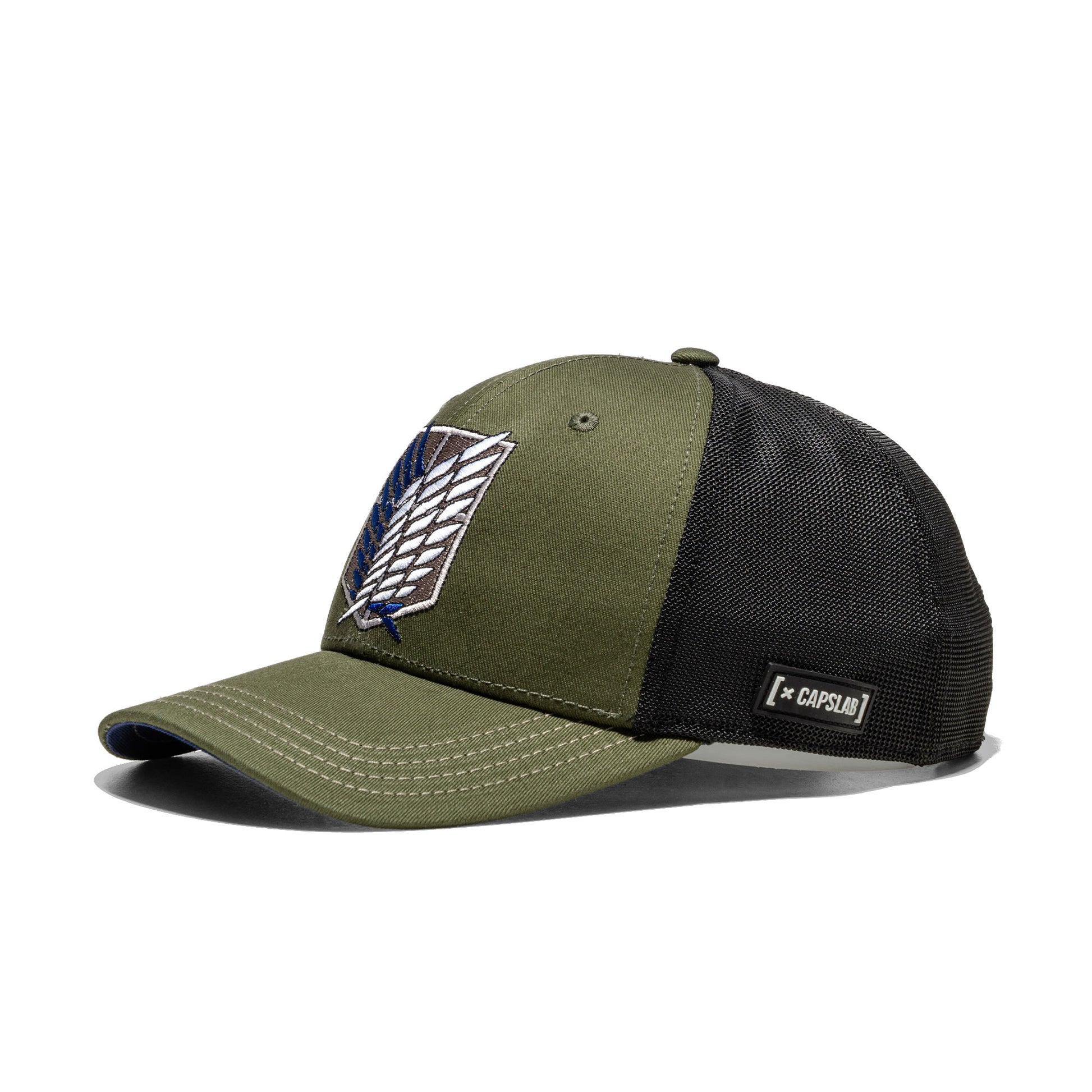 Capslab Attack on Titan Scouts Trucker Cap Army Green/Black  - PCS-SCO