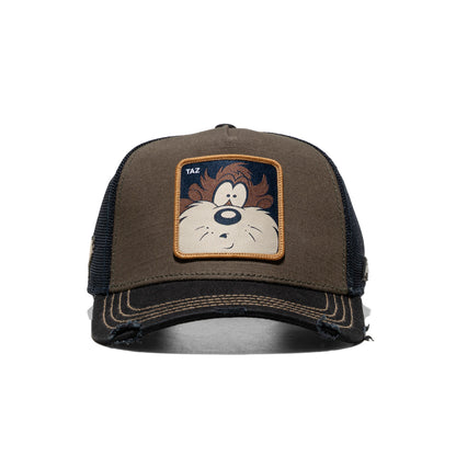 Capslab Looney Tunes Taz Trucker Cap Brown/Black  - PCT-TA2