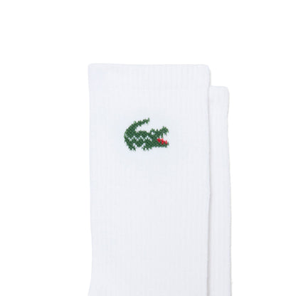 Lacoste 3 Pack Long Sport Crew Socks White  - RA9246-001