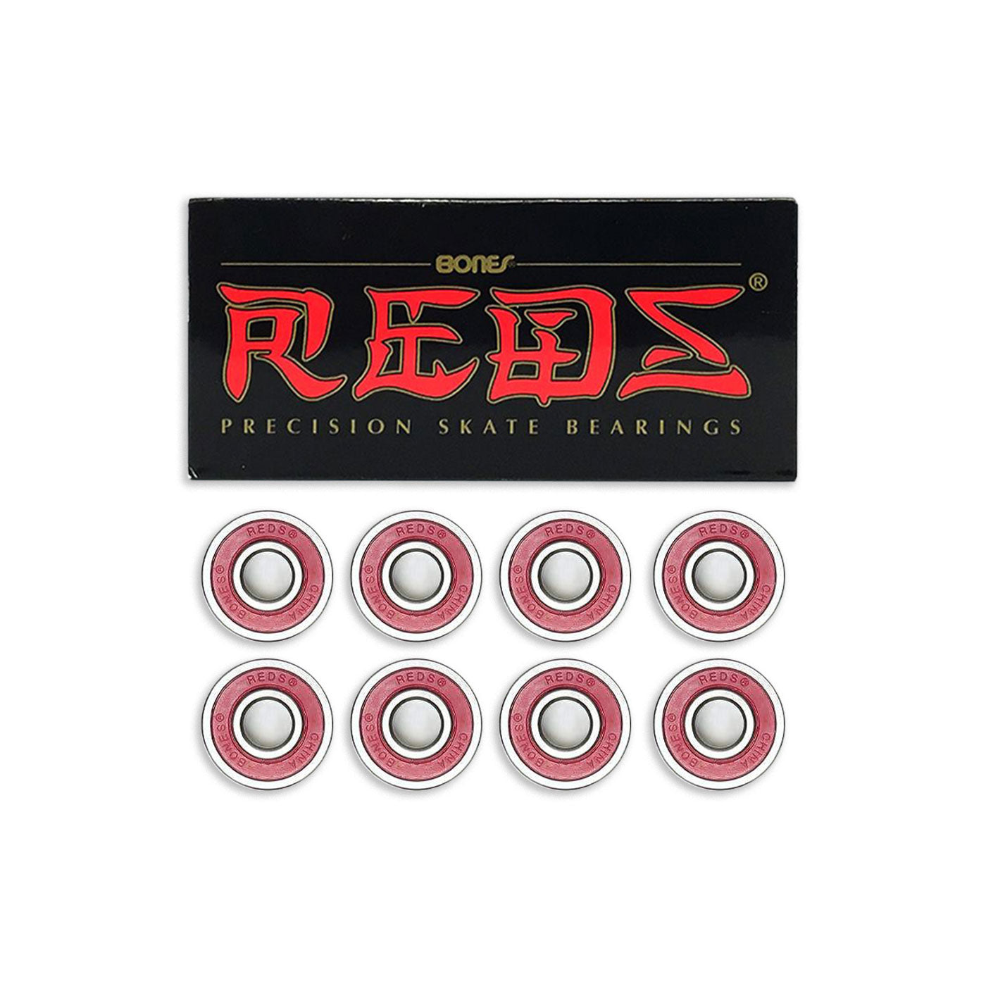 Bones Rolamentos Skate Reds  - RLMREDS