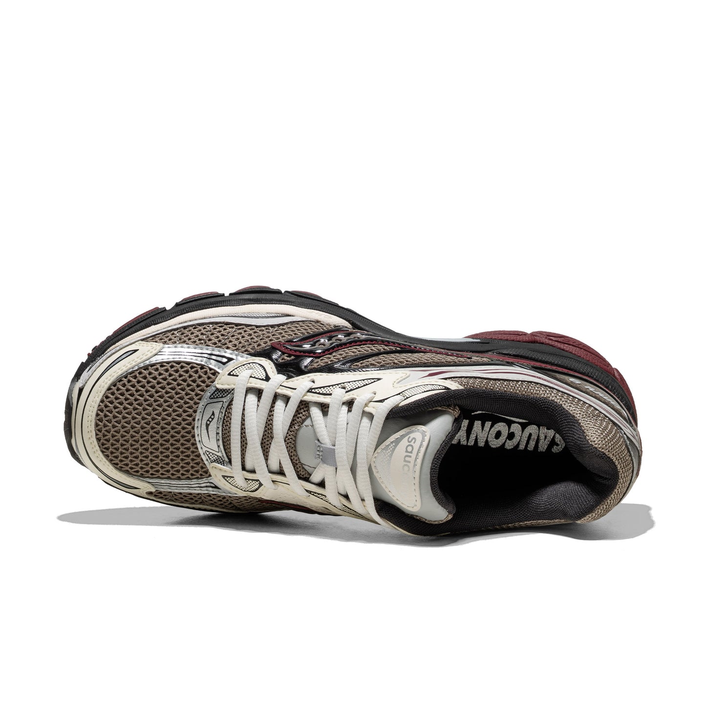 Saucony Progrid Omni 9 Tan/Maroon  - S70832-8