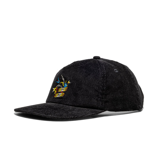 Santa Cruz Sommer Sparrow Cap Black Cord  - SCA-CAP-0497