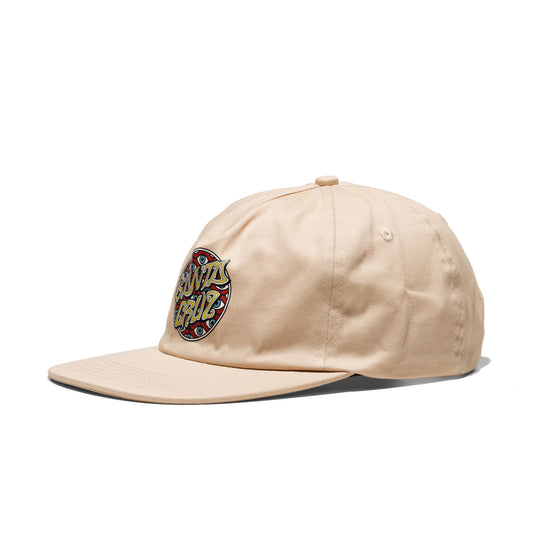 Santa Cruz Salba Eyes Dot Snapback Vanilla  - SCA-CAP-0529