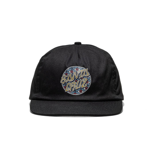 Santa Cruz Salba Eyes Dot Snapback Black  - SCA-CAP-0530