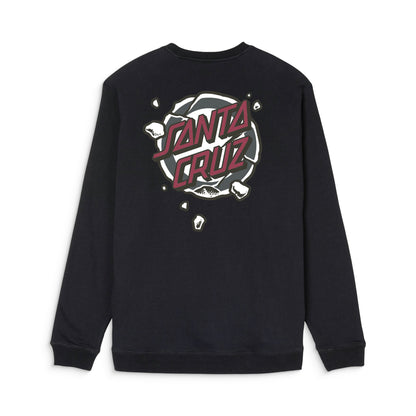Santa Cruz Roskopp Destruct Dot Crew Black  - SCA-CRW-1577