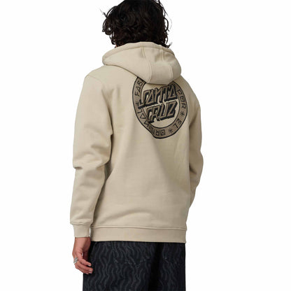 Santa Cruz Loco Dot Hoodie Stone Grey  - SCA-HDY-10318