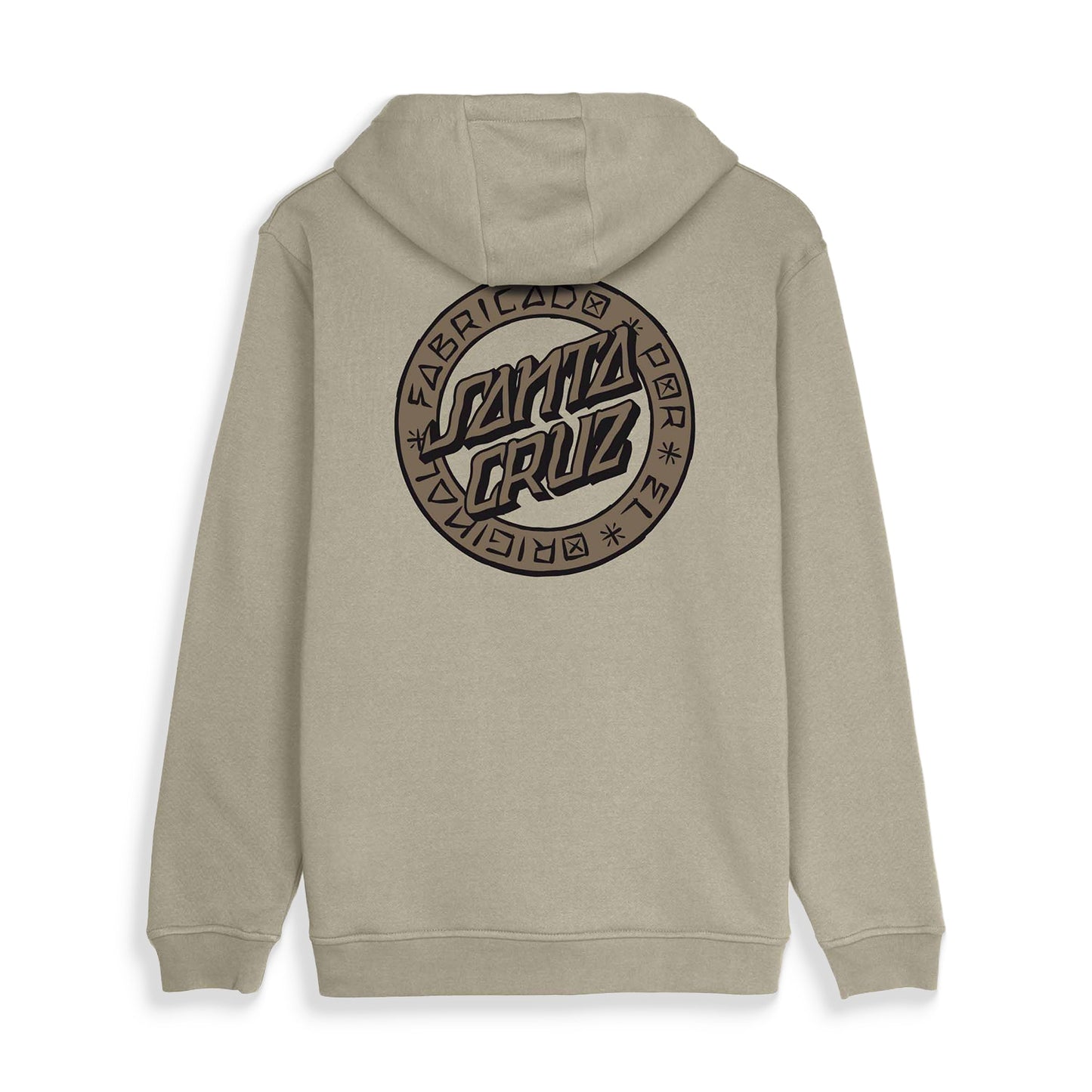 Santa Cruz Loco Dot Hoodie Stone Grey  - SCA-HDY-10318