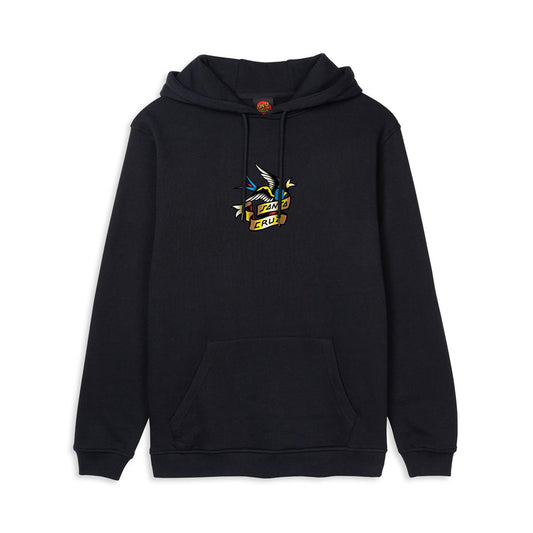 Santa Cruz Sommer Sparrow Front Hoodie Black  - SCA-HDY-6314