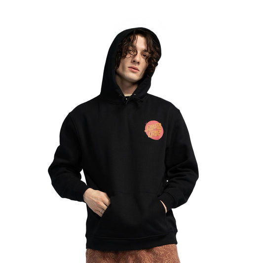 Santa Cruz Scrawl Brick Dot Center Hood Black  - SCA-HDY-6476