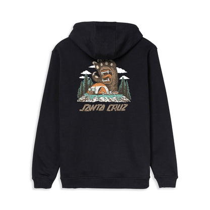 Santa Cruz Screaming Grizzly Hoodie Black  - SCA-HDY-6559