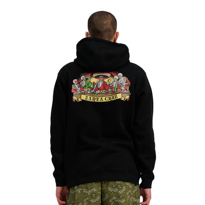 Santa Cruz Guzman Scroll Front Hoodie Black  - SCA-HDY-6601