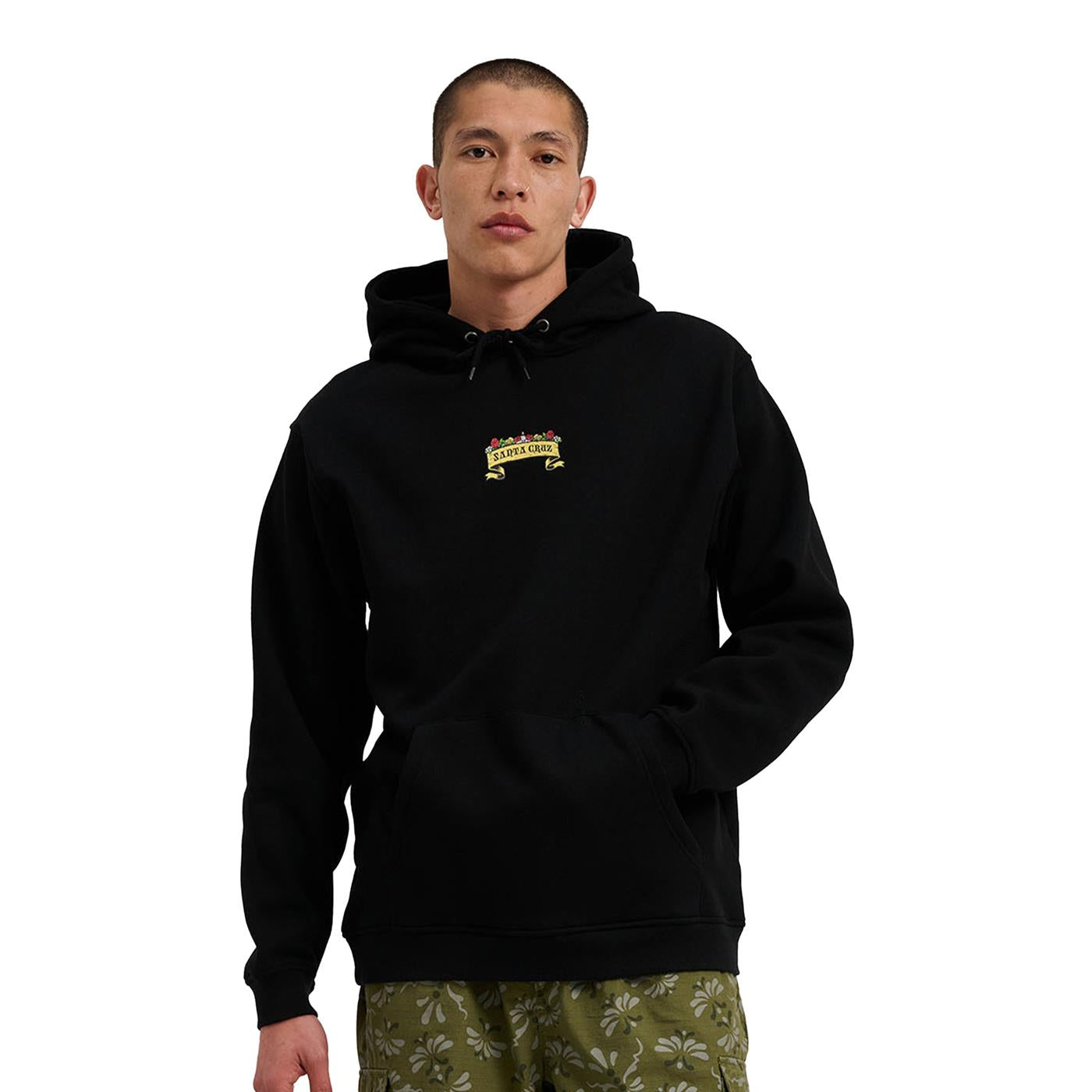 Santa Cruz Guzman Scroll Front Hoodie Black  - SCA-HDY-6601