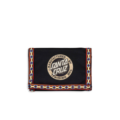 Santa Cruz Carved MFG Wallet Black  - SCA-MNY-0150