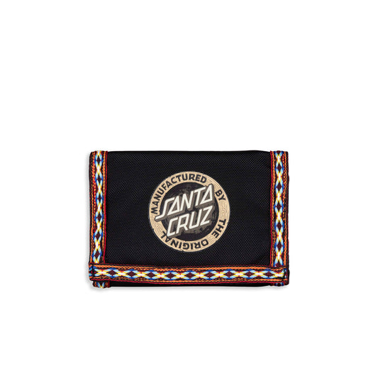 Santa Cruz Carved MFG Wallet Black  - SCA-MNY-0150