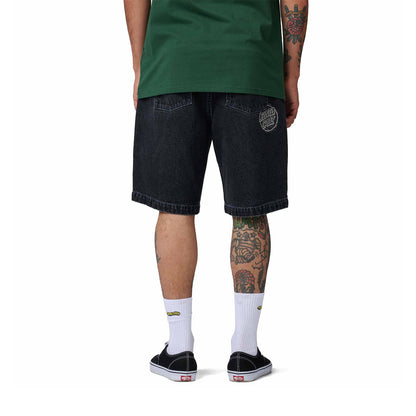 Santa Cruz Stamped Big Shorts Black  - SCA-SHR-5605