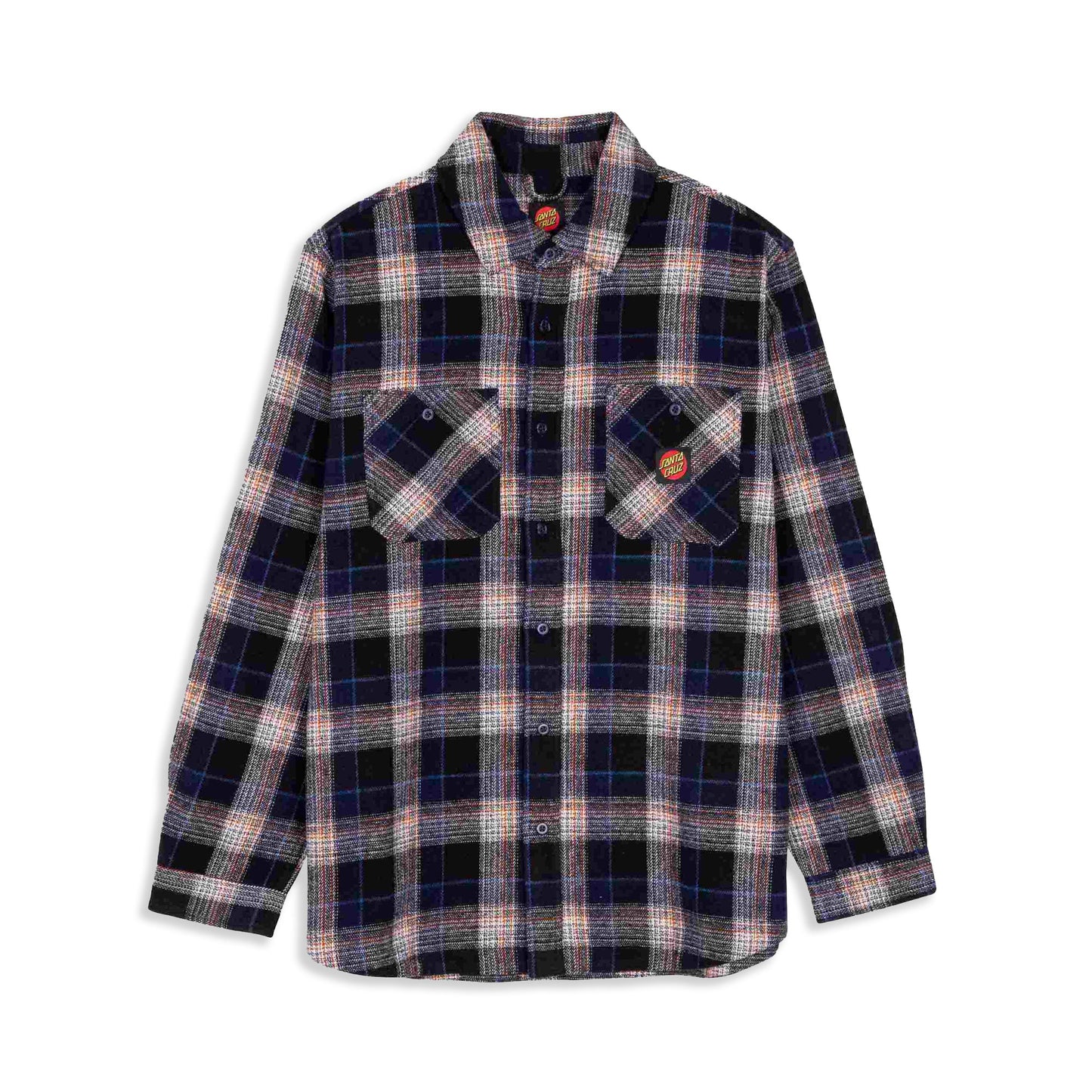 Santa Cruz Apex Shirt Navy Check  - SCA-SHT-0903