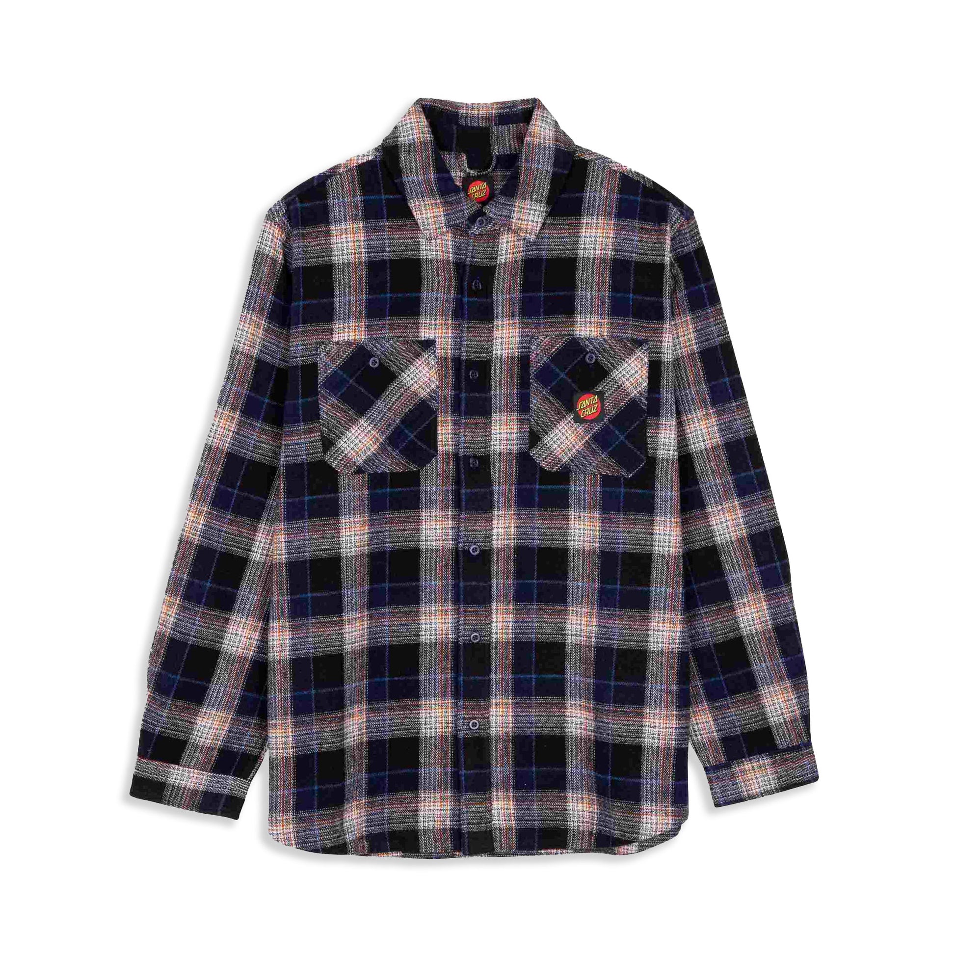Santa Cruz Apex Shirt Navy Check  - SCA-SHT-0903