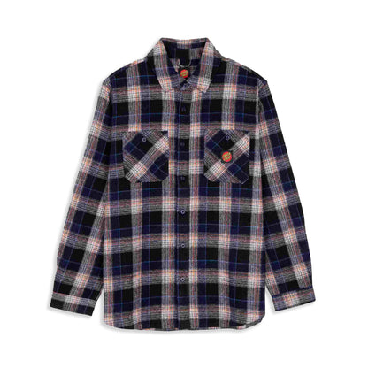 Santa Cruz Apex Shirt Navy Check  - SCA-SHT-0903