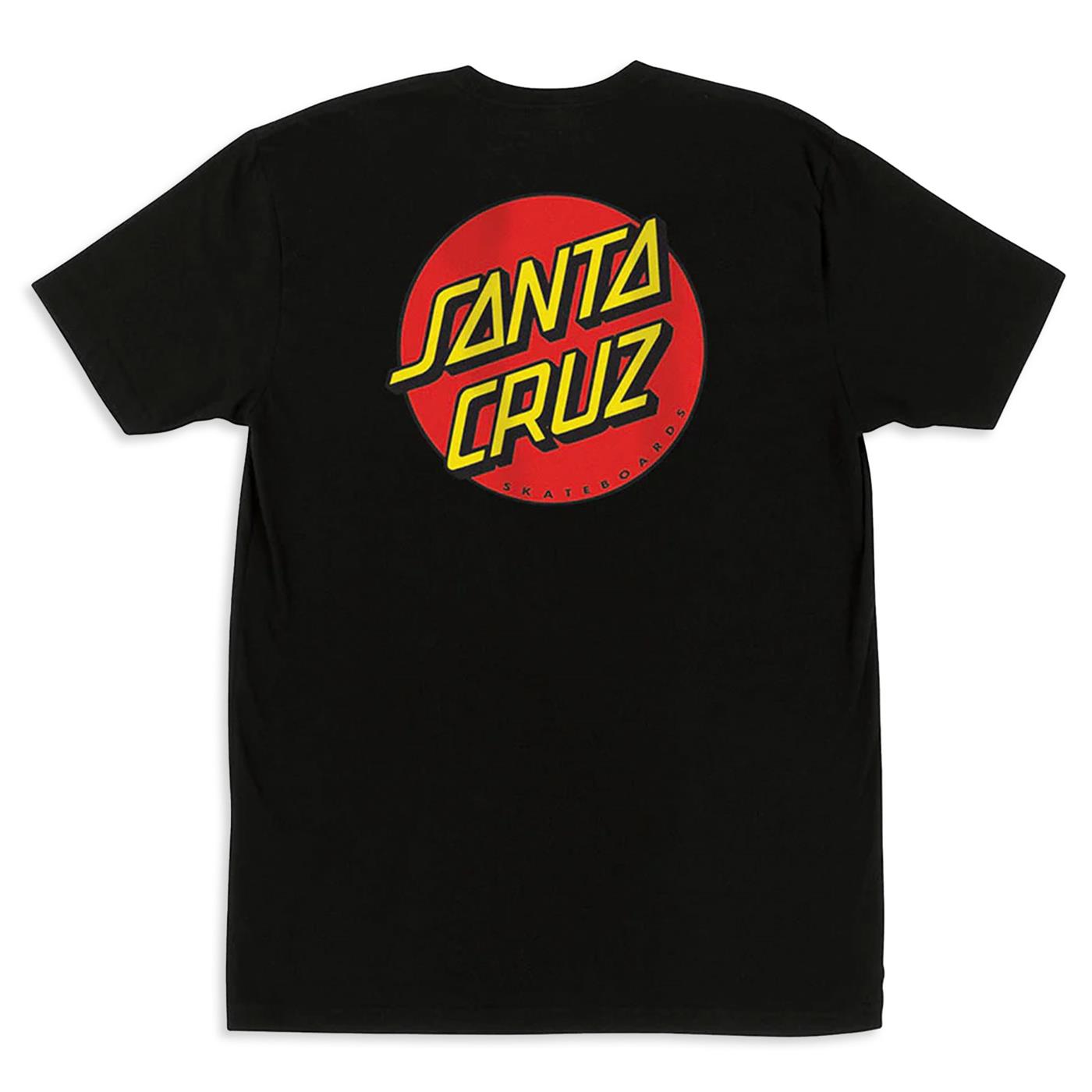 Santa Cruz Classic Dot Chest T-Shirt Black  - SCA-TEE-10756
