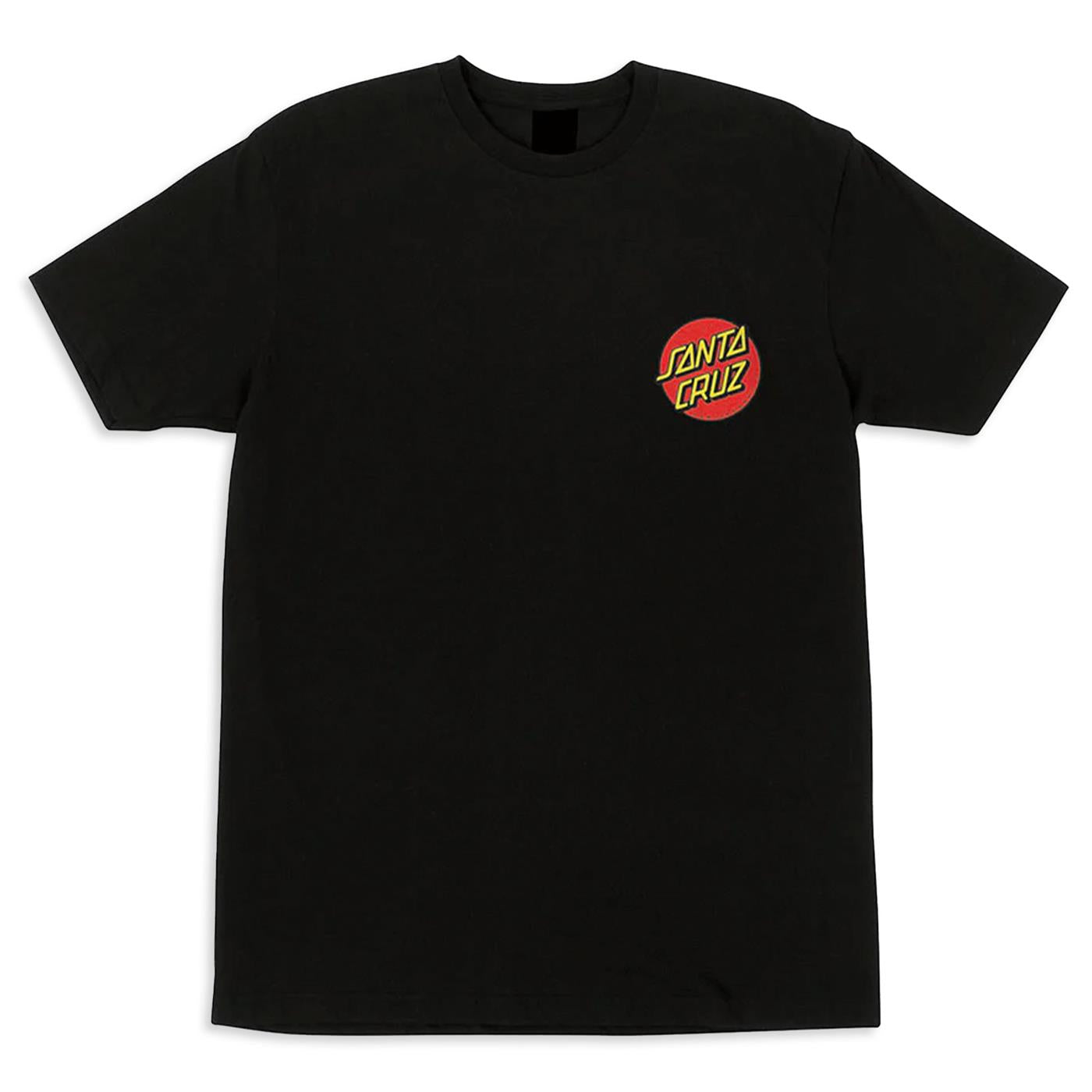 Santa Cruz Classic Dot Chest T-Shirt Black  - SCA-TEE-10756