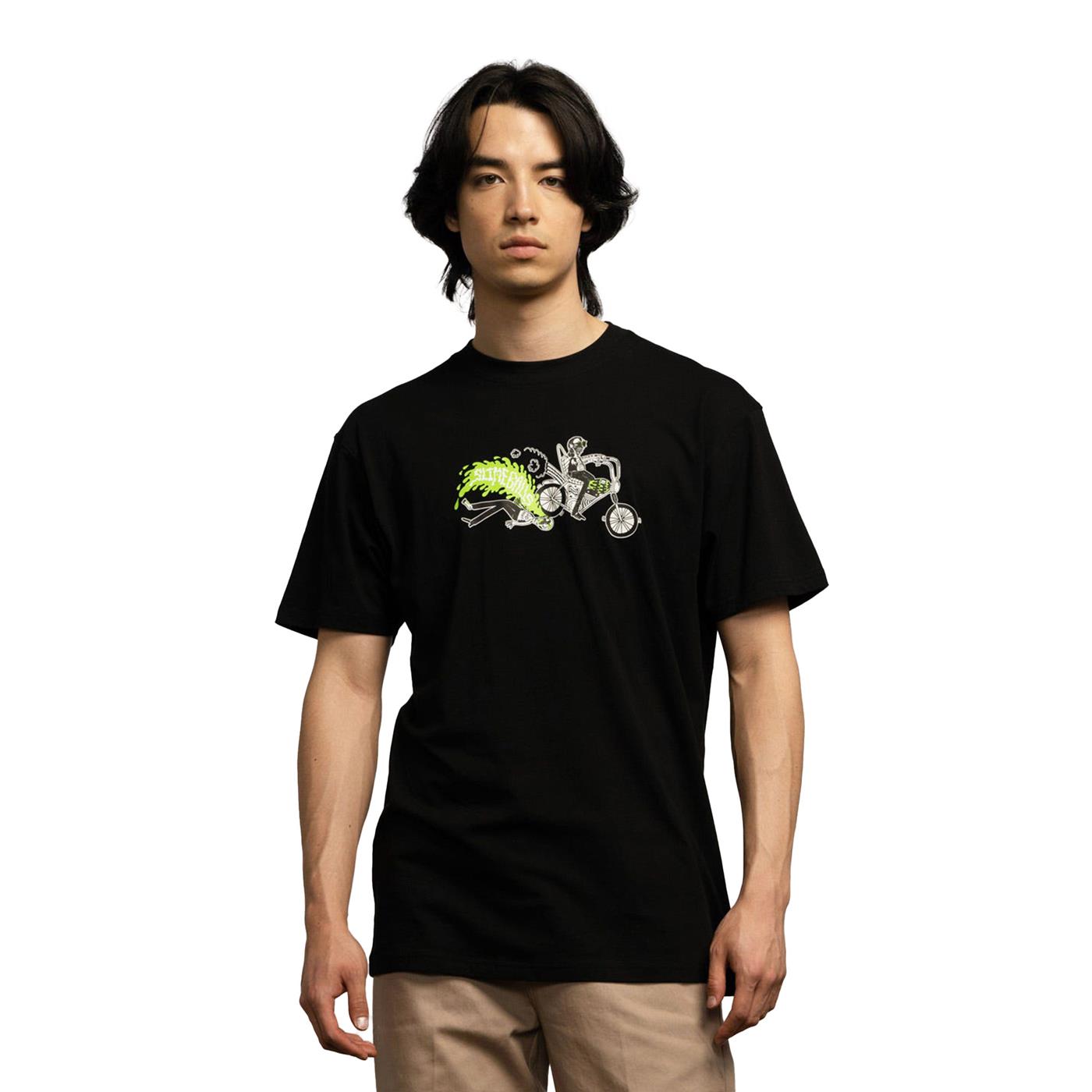 Santa Cruz Slime Balls Scene Report T-Shirt Black  - SCA-TEE-11020