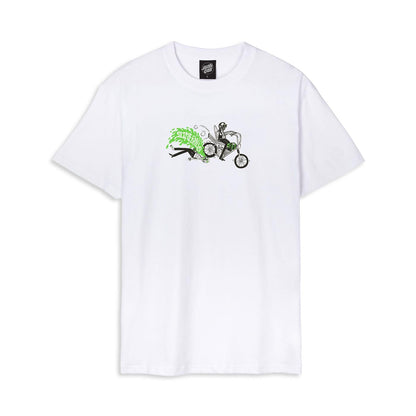 Santa Cruz Slime Balls Scene Report T-Shirt White  - SCA-TEE-11032