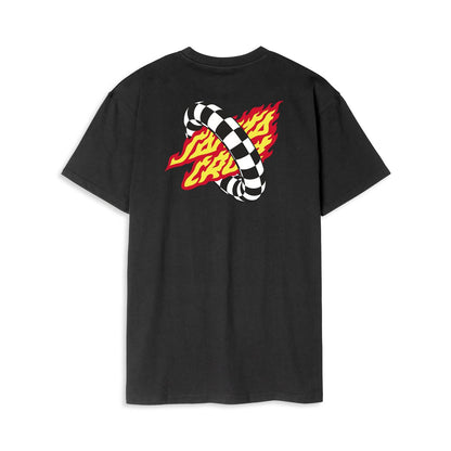 Santa Cruz Goal Flame T-Shirt Black  - SCA-TEE-11375