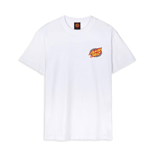 Santa Cruz Goal Flame T-Shirt White  - SCA-TEE-11381
