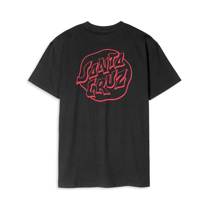 Santa Cruz Fever Dream Mono Dot T-Shirt Black  - SCA-TEE-11423