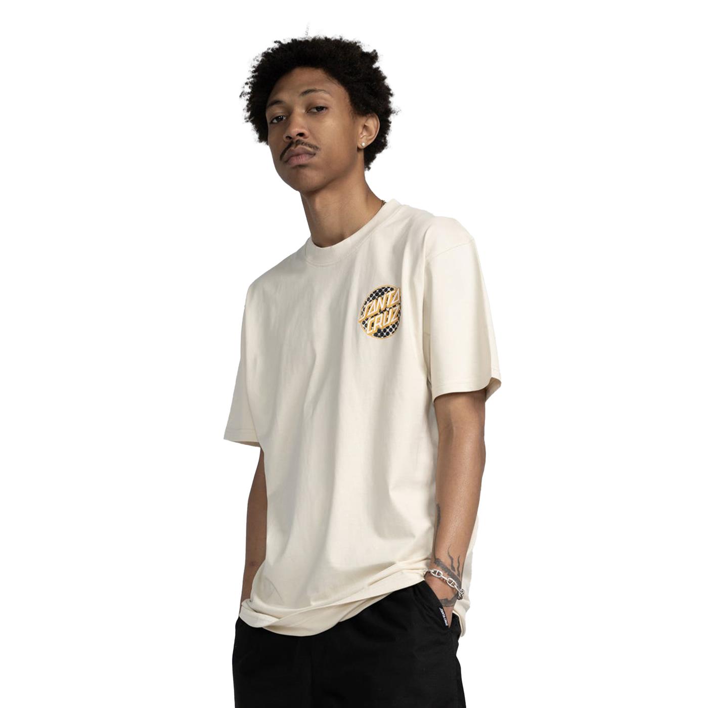 Santa Cruz Meyer Freestyle Dot T-Shirt Chalk  - SCA-TEE-11561