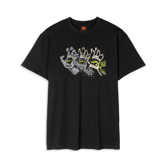 Santa Cruz Evolved Hand Front T-Shirt Black  - SCA-TEE-11585