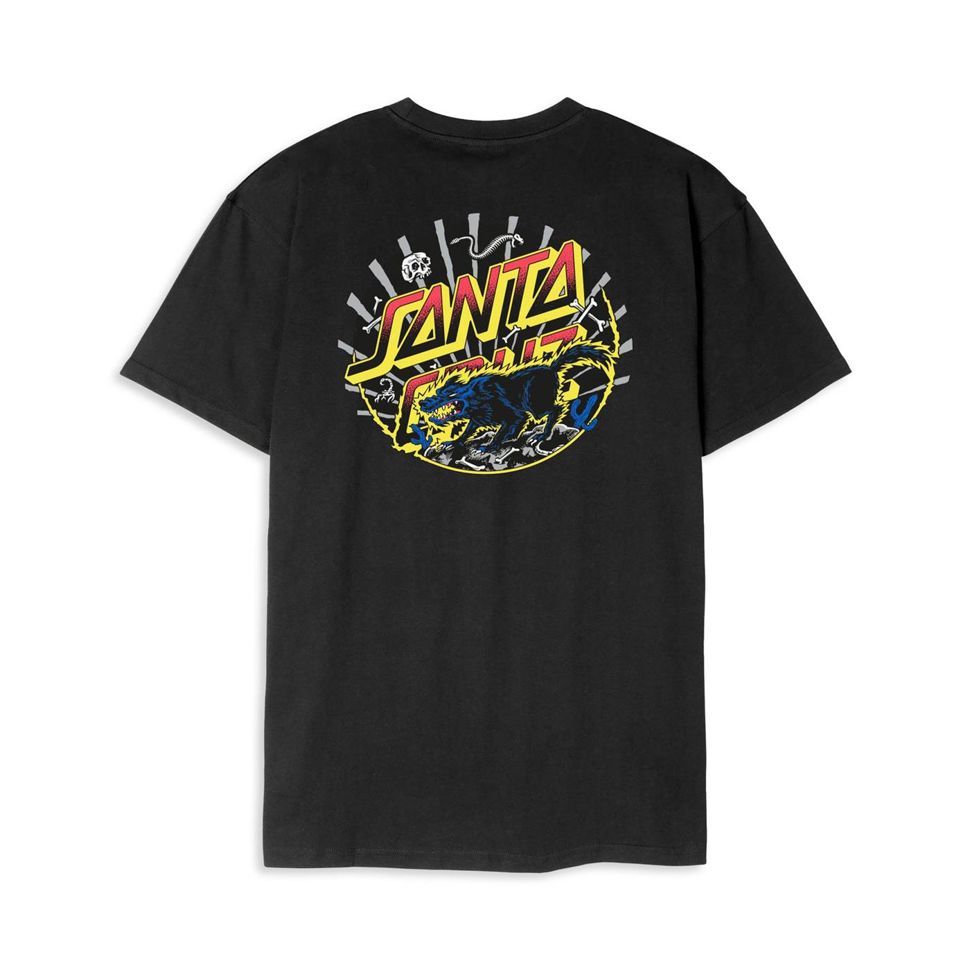 Santa Cruz Kendall Wolf Dot T-Shirt Black  - SCA-TEE-11651