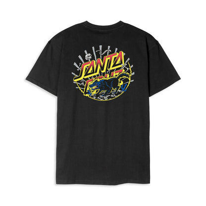 Santa Cruz Kendall Wolf Dot T-Shirt Black  - SCA-TEE-11651