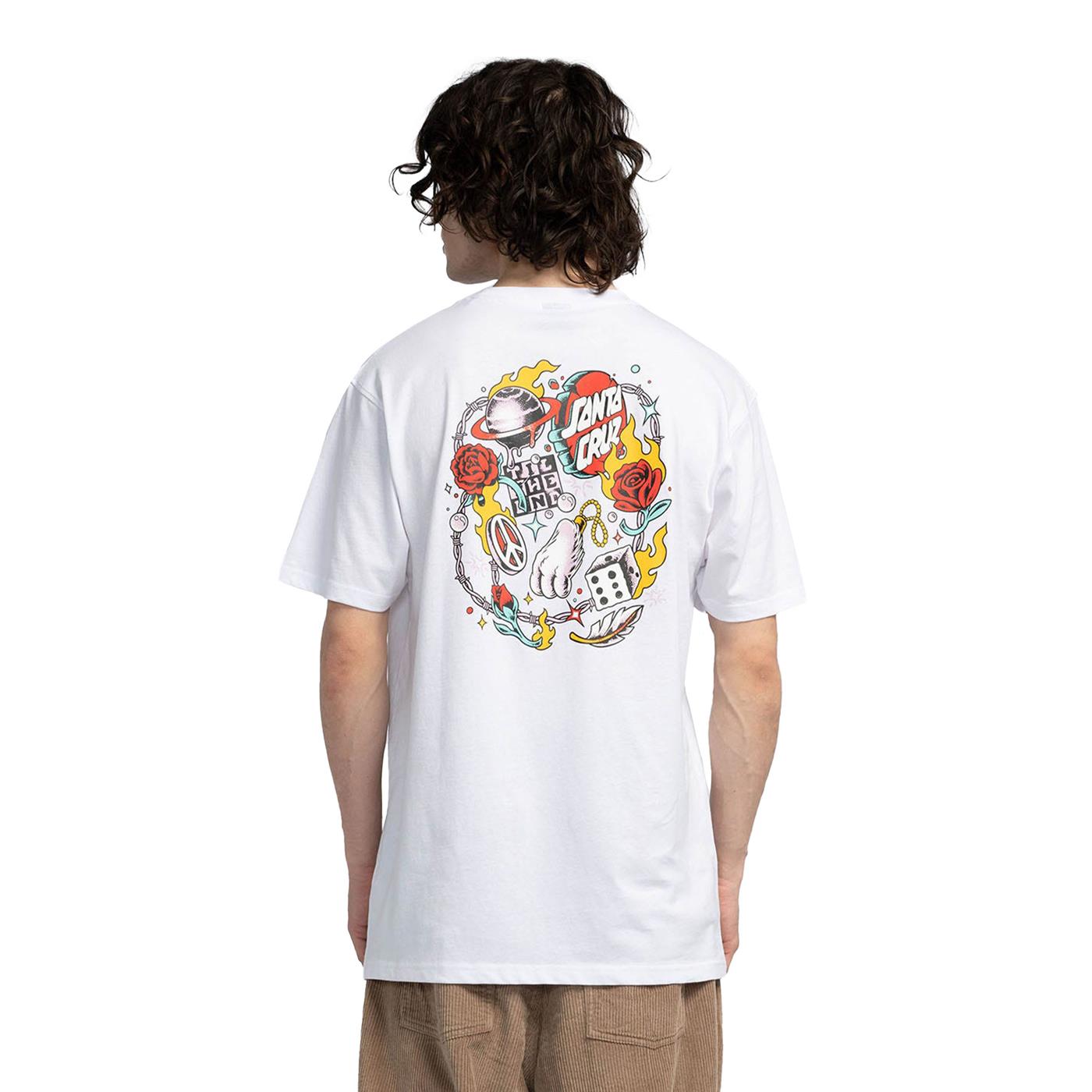 Santa Cruz Lucky Day Tee White  - SCA-TEE-11873