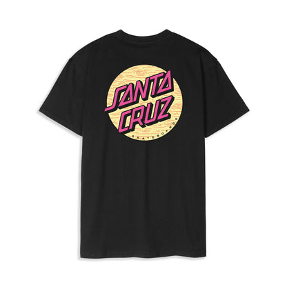 Santa Cruz Wagon Dot Chest T-Shirt Black  - SCA-TEE-12095