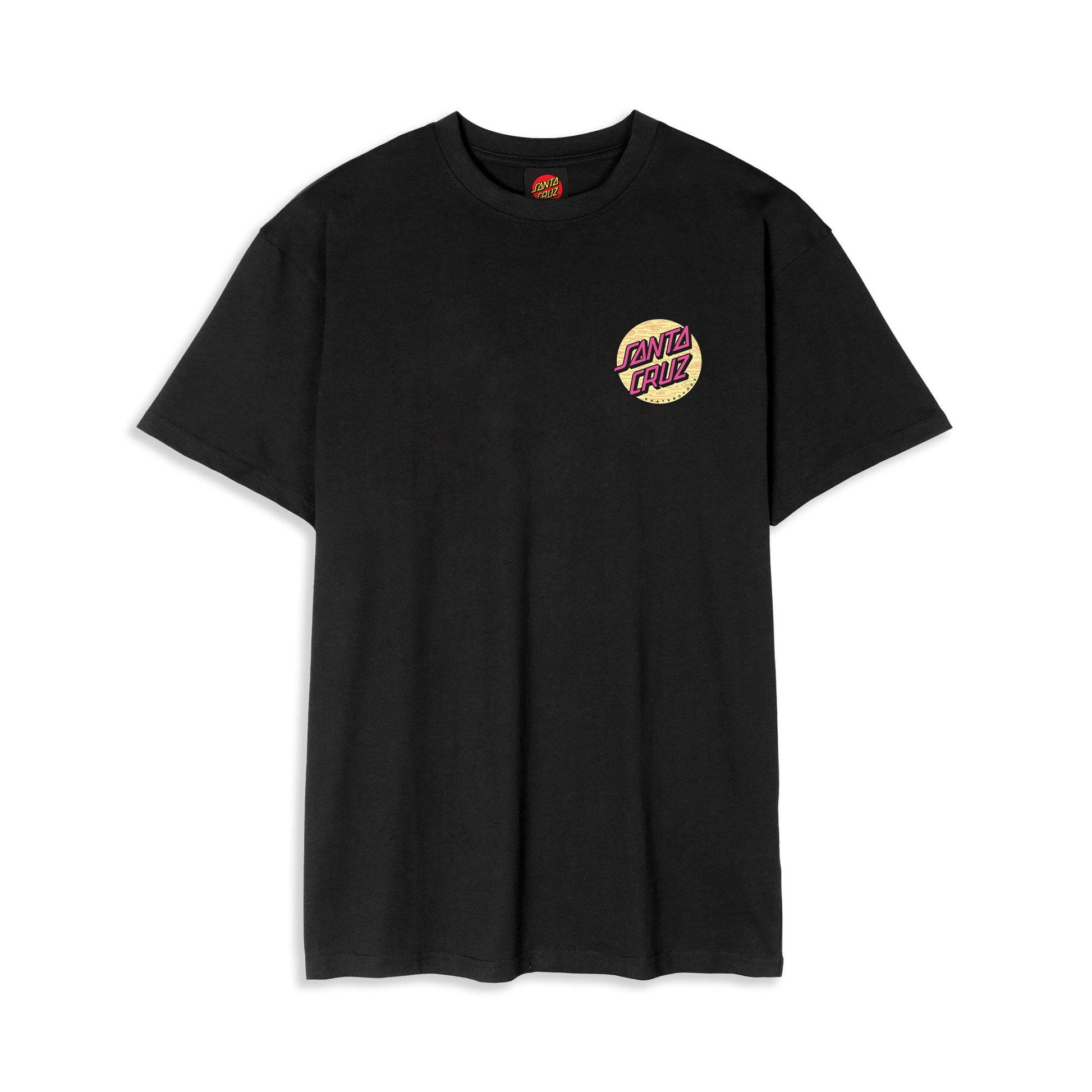 Santa Cruz Wagon Dot Chest T-Shirt Black  - SCA-TEE-12095