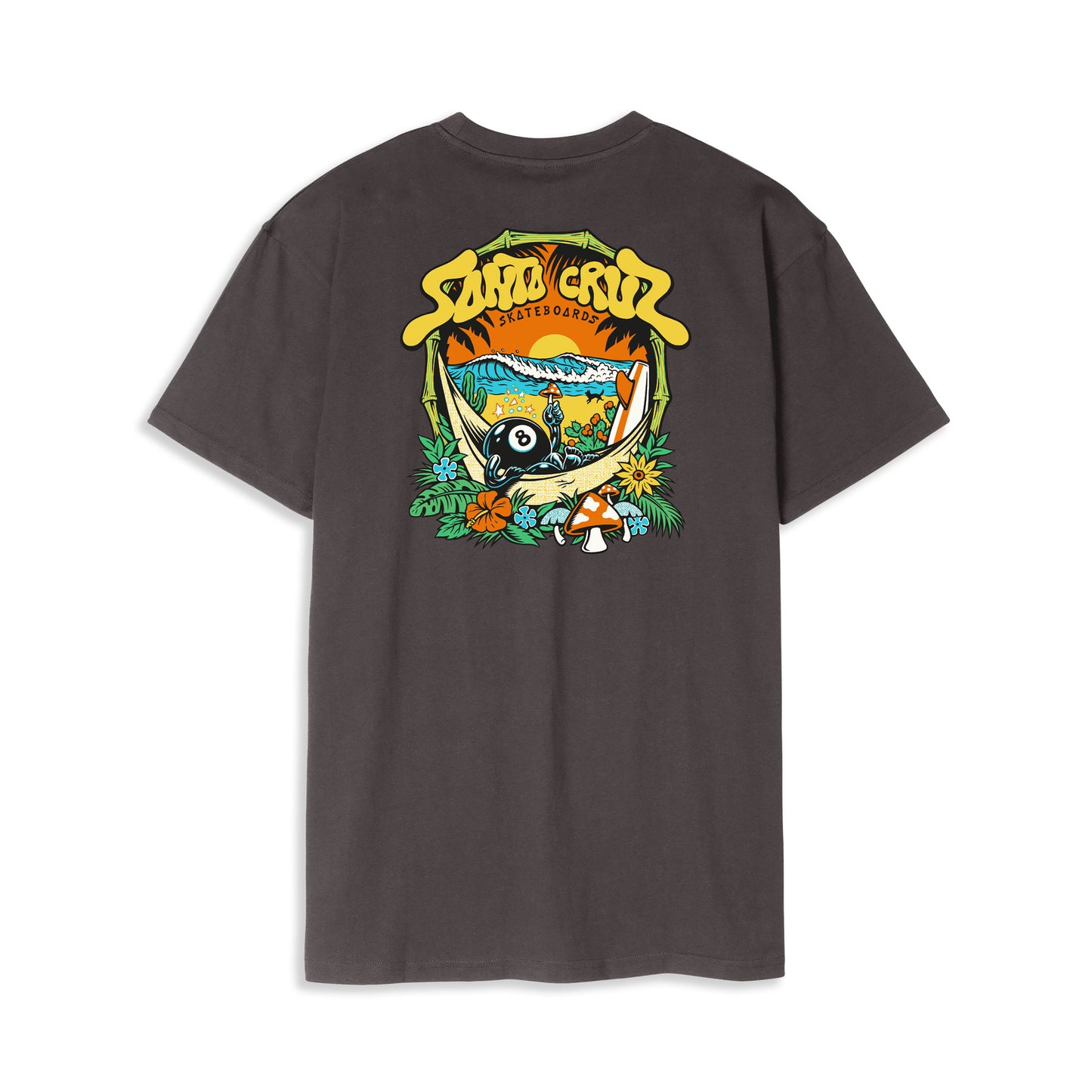 Santa Cruz Winkowski 8Baller Trip T-Shirt Washed Black  - SCA-TEE-12143