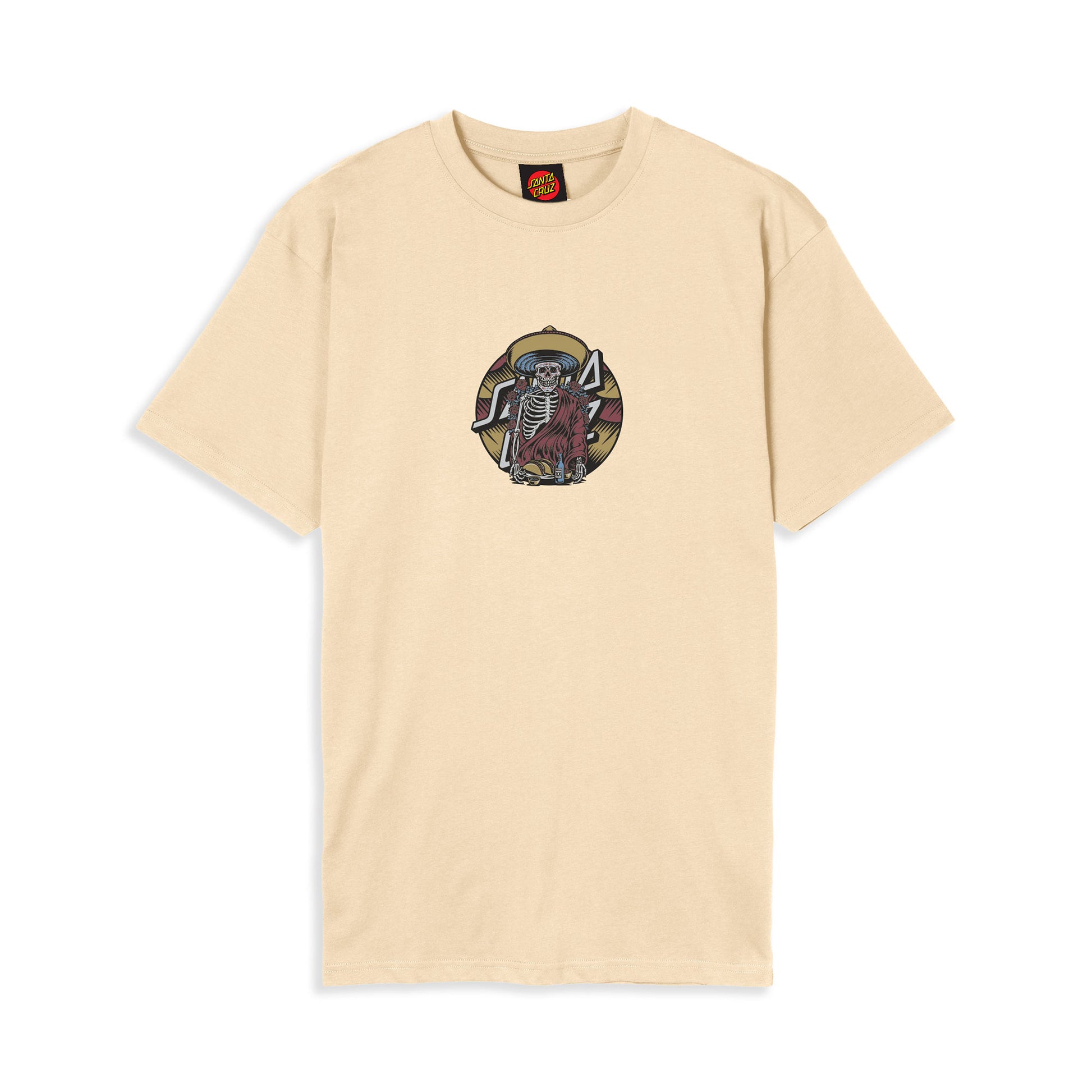 Santa Cruz Guzman Dining Dot T-Shirt Vanilla  - SCA-TEE-12311