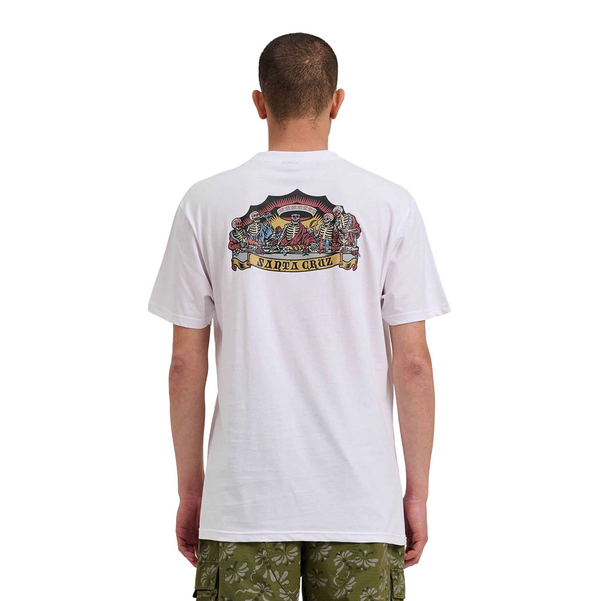 Santa Cruz Guzman Dead Diners T-Shirt White  - SCA-TEE-12317