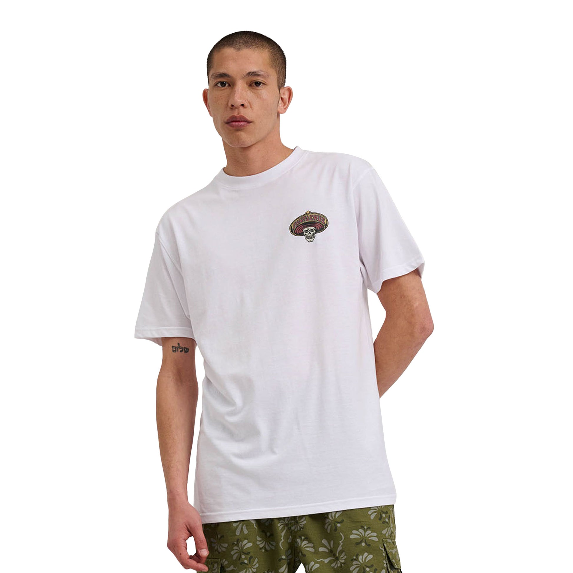 Santa Cruz Guzman Dead Diners T-Shirt White  - SCA-TEE-12317