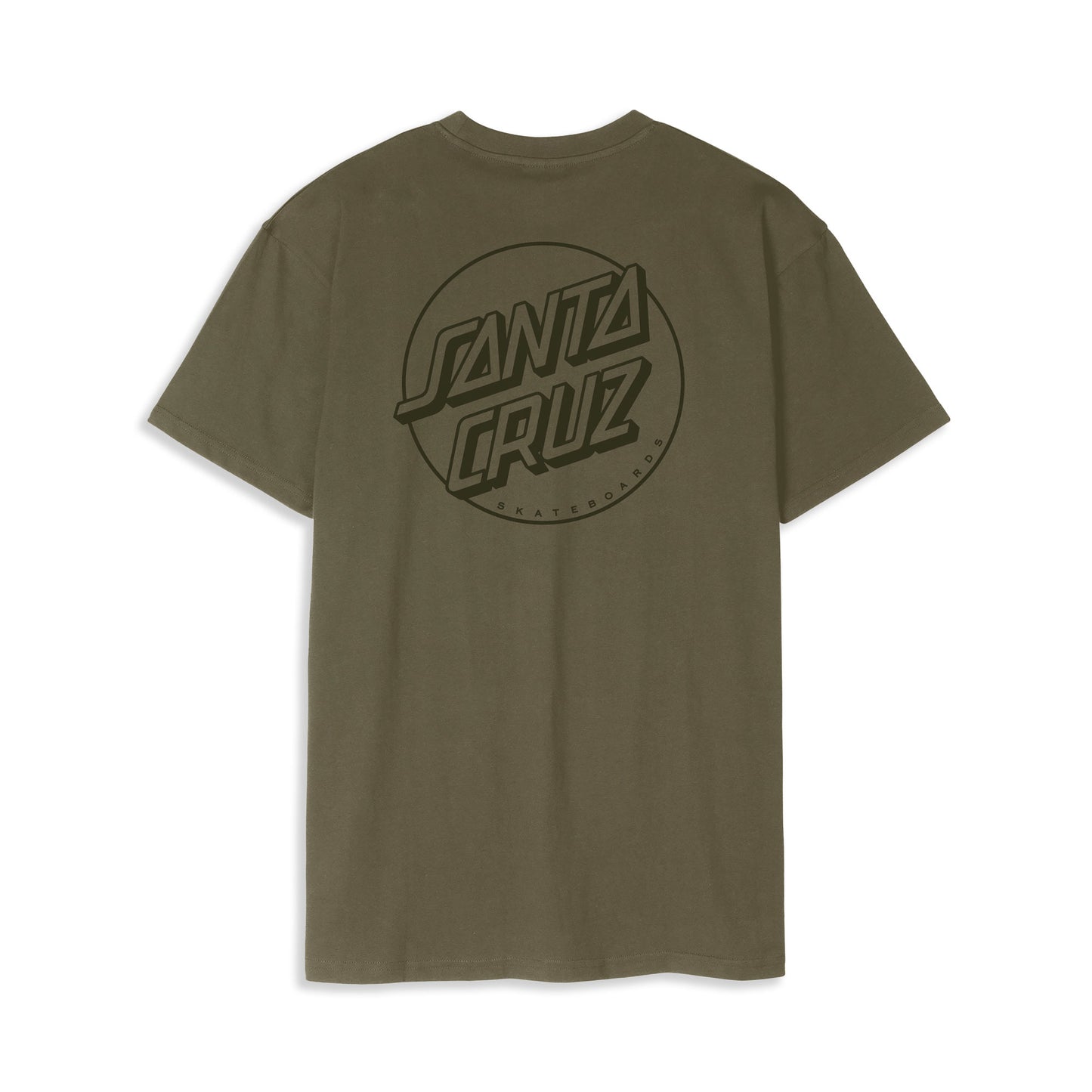 Santa Cruz Tonal Opus Dot Stripe T-Shirt Uniform Green  - SCA-TEE-12425