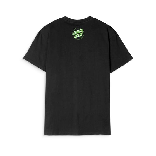 Santa Cruz Screaming Hibiscus Front T-Shirt Black  - SCA-TEE-12503