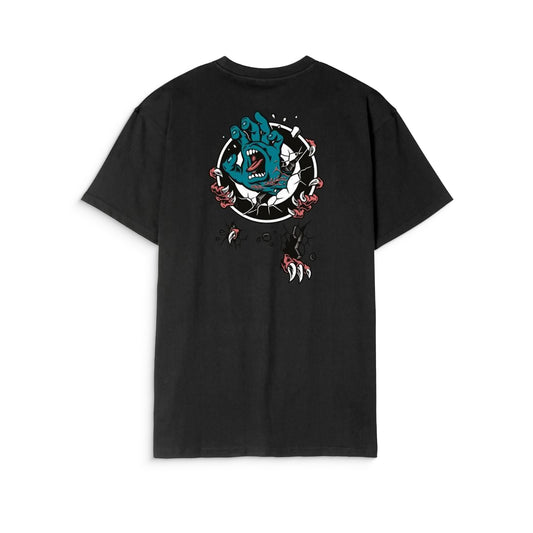Santa Cruz Roskopp Screaming Target T-Shirt Black  - SCA-TEE-12509