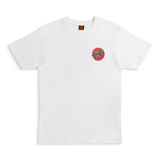 Santa Cruz Roskopp Screaming Rose Flash T-Shirt White  - SCA-TEE-12527