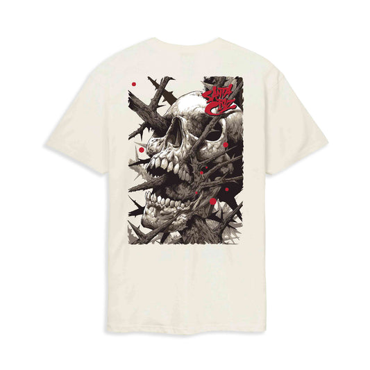 Santa Cruz Pace Deathtrap Tee Unbleached Cotton  - SCA-TEE-12958