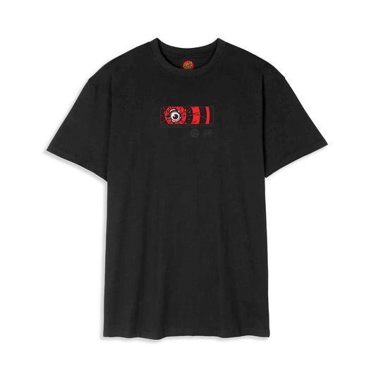 Santa Cruz Roskopp Dissect Strip Tee Black  - SCA-TEE-12982